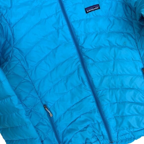 2013 Patagonia Down Jacket Sweater Blue Large - Picture 8 of 9